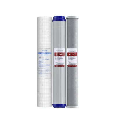 Factory Price 20 Inch PP UDF CTO Water Filter Cartridge Set for RO Purifier Home Commercial Use Customizable OEM