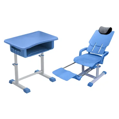Professional Primary Student Modern Gym Education Project Kindergarten Students Plastic Comfortable University Desk and Chairs