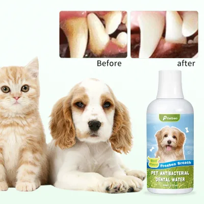 Antibacterial Tooth Cleaning Water Pets Tartar Control Cat Dental Care Reduces Plaque Odorless and Flavorless Dog Paw Cleaner