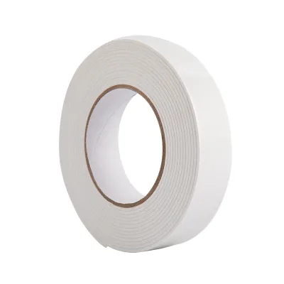 Custom PE Foam Tape Waterproof Adhesive White PE Foam Double Sided Adhesive Tape for Wall Mounting Signage Fixing