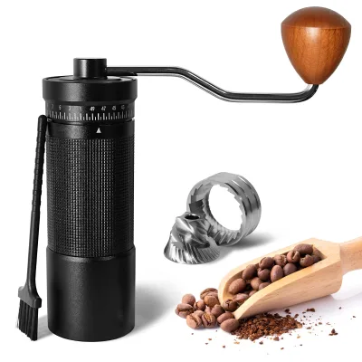 Magnetic Manual Hand Coffee Grinder with 60 Levels of Adjustment ,Stainless Steel Conical 38 MM Burr with 30g Capacity