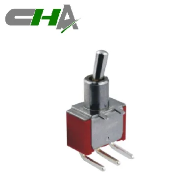 CHA MT-102 5A 250V Short Round  Handle 5/8 Pin  Front Bend Terminal Toggle Switch ON-ON for Car