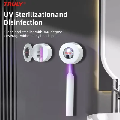 Truly Toothbrush UV-C Sanitizing Station with Air-Dry Wall-Mounted Design
