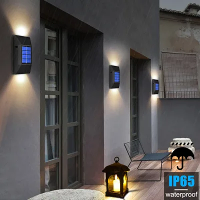 6 Leds Wall Sconce Garden Security Lamp Garden Lights Waterproof Solar Light Kit Solar Powered Outdoor 50 Solar Fence IP65 1.2V