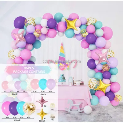 Custom-Size Latex Balloon Chain for Cross-Border Use for Birthday Wedding Scene Layout Decoration Hot Wedding Balloon Package