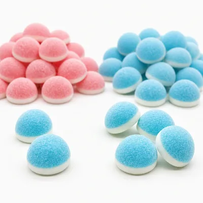 Swedish Gummy Candy Strawberry Blueberry Dream Round Sour Vegan Zero Gelatin Halal Certified US EU Compliant Sweet Mix