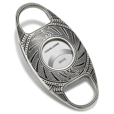 Hot-selling Stainless Steel Cigar Cutting Tools Cigar Smoking Set All-steel Manual Cigarette Cutter