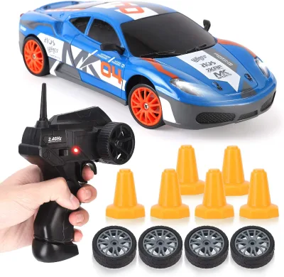 2.4Ghz 4WD Mini Drift Racing RC Car 1/24 Scale Model RC Cars 15km/h GTR JDM AE86 Vehicle Tpr Wheel With Light
