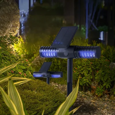 Outdoor Solar Mosquito Repellent Lamp Outdoor Garden Waterproof Night Light USB Charging Courtyard Mosquito Catcher