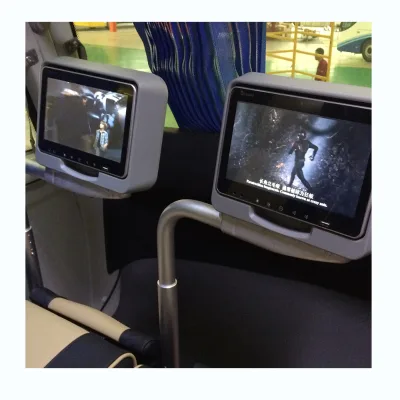 Onboard 9 Inch Seat Back Android IPS Monitor for Bus VOD Entertainment System with Wifi Headrest LCD Tft Touch Screen