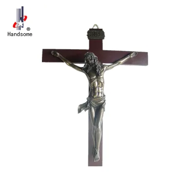 High Quality Jesus Crucifix Orthodox Cross Resin Sculpture Cross for Garden Art Craft Gifts Souvenirs Ornaments Artificial Style