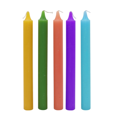 Wholesale Candle Blue Flame Candles Peach Colored Candles
