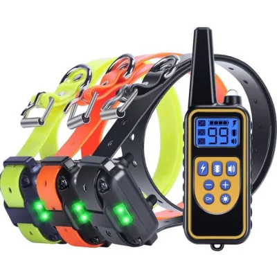 Multifunctional Pet Dog Bark Control Collar 2024 Hot Sale Waterproof Rechargeable Anti Bark Collar for Dogs