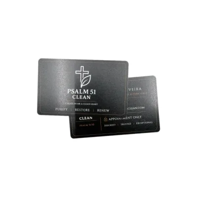 Wholesale Custom Durable PVC Rounded Corner Business Cards Printing Matte Finish High Quality OEM/ODM