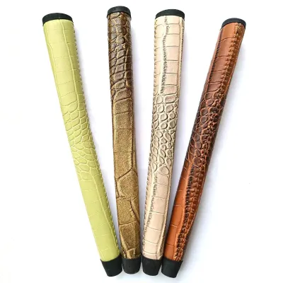 OEM Factory Manufacturers Outlet PU+TPE Hand Stitched Thread Special Bionic alligator Python Texture Golf Club Grips Putter Grip