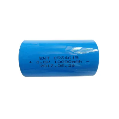 EWT CR34615 3V 10000mAh 30Wh Cylindrical Primary Lithium Battery for Remote Control Flashlight & Electricity Meter