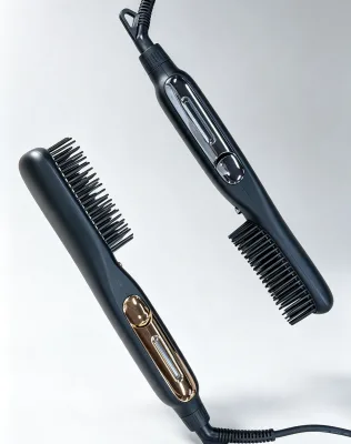 Jaysunny Ceramic Barrel Portable Heat Comb Hair Straightener Steam Function With High Quality Control