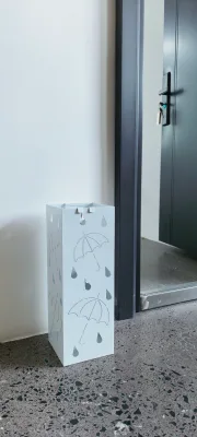 Commercial Floor Standing Umbrella Organizer Metal Hollow Structure Large Capacity Storage Rack for Hotel Living Room Public