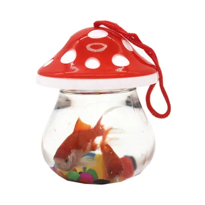 Portable Plastic Box Turtle Bottle Transparent Small tank with Cover Color Aquarium Small Fish tank Manufacturer Direct Sales