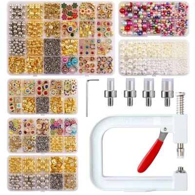 Portable Pearl ABS Beads Beading Machine for Clothes Crafts DIY Handmade Jewelry Convertible Automatic Pearl Fabric Attach Tool