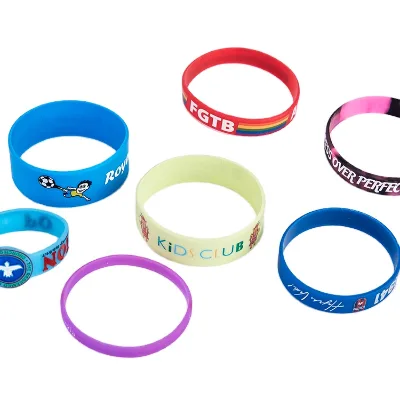 China Factory Customized Design Creative Silicone Bracelets With Logo Printed Sublimation Wristband Set Packaging