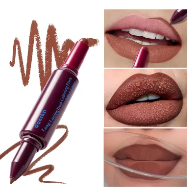 Wholesale 2 in 1 Dual End Lipstick Lip Liner Multi-use Lip & Cheek Blush Pen for Lip Lining and Face Makeup