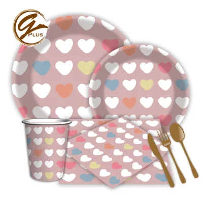New Wholesale Disposable Custom Paper Plate for Dinner-Goodsplus Drape Model Birthday Party Use Adult