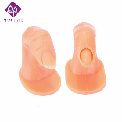 Professional Practice Finger for Acrylic Nails Training Realistic Finger Manicure Tool for Nail Art Design Supplies
