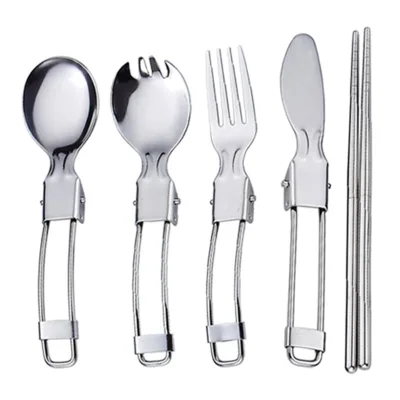 Folding Rice Spatula 304 Stainless Steel Portable,Camping Spatula with Folding Handle Fit for Camping/