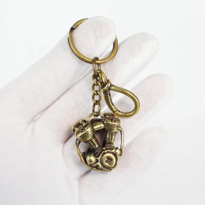 Metal Keychain Head Pendant Car Head Keychain Pendant
