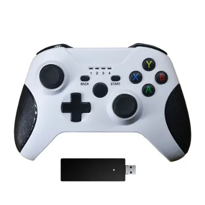 X-box 360 Controller Wired, Upgraded Joystick Compatible with X-box 360 & Slim/PC Controller, with Dual-Vibration 2.5mm Headphone