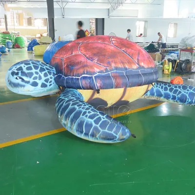 Marine Animals Model LED Lighted Inflatable Sea Turtle for Event Party Decoration