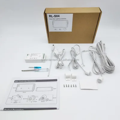Easy Install Small Stair Light Controller 2 Sensor Controller DC 12V 24V LED Strip Stair Light Accessories for Apartment Loft