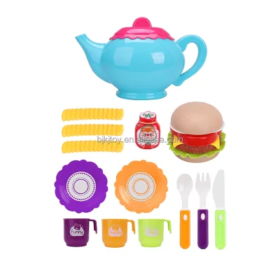Wholesale Pretend Play Tea Party Set Play Food Accessories Bpa Free Phthalates Free Kids Plastic Tea Set Play House Toy Set
