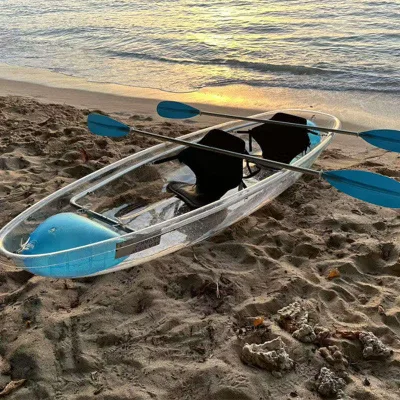 Inshore Leisure See Through Kayak Two Person Holiday Sightseeing Canoe