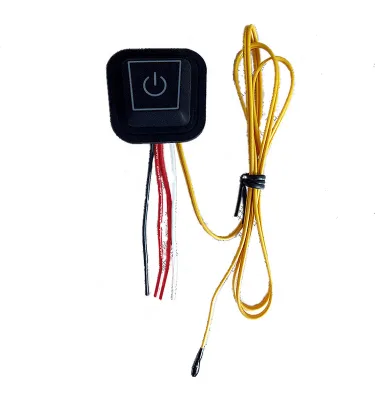 GB-C-008 IP67 Waterproof Silicone Thermostat Switch 3 Gear Auto Cycle Cut-off DC Wire Controller for Heating Waist Wrap