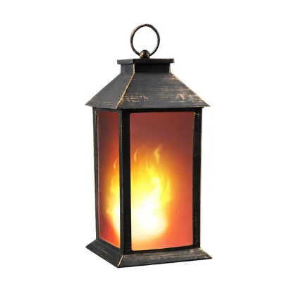 Outdoor Solar Flicking  Flameless Effect  Lantern