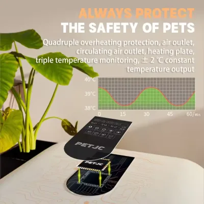 Eco-Friendly Smart Temperature Control Automatic Modern Luxury Cat Dryer Box 60L Plastic Construction Stocked Pet Drying