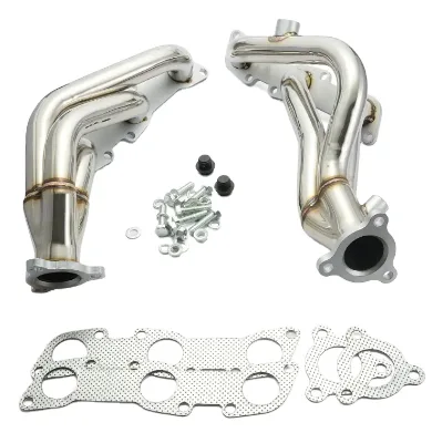 CARLET DESIGN Stainless Steel Racing Manifold Exhaust Header for 98-04 Nissan Frontier D22 / Pathfinder R50 3.3L V6 EPEX9904R50