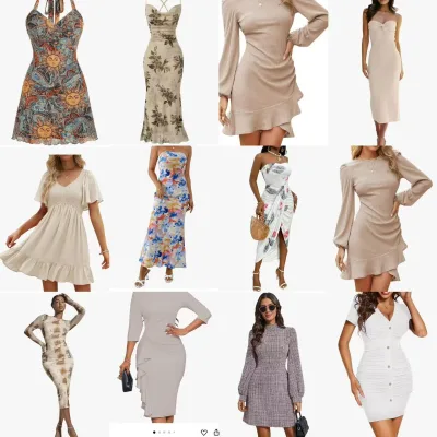 2025 Spring/Summer New Women's Casual Midi Knitted Sleeveless Dress Y2k Style Natural Waist ShShein Clothing