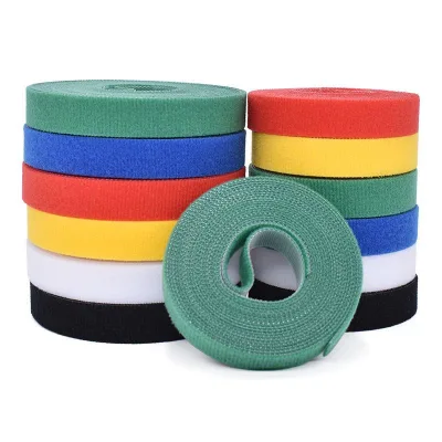 Wholesales Magic Tape Tie Double Back to Back Velcro Data Cable With 3m5m Self-adhesive Binding Tape