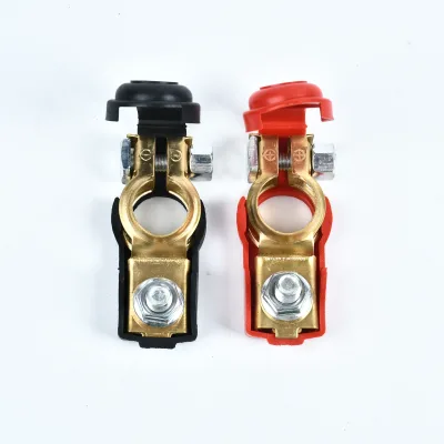 High Quality 2Pcs/set 12V Quick Release Battery Terminal Clamp Connector with Cover Positive &Negative