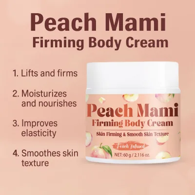 Private Label Rich in Plant Extracts Moisturizing Peach Mami Firming Body Cream/body Butter