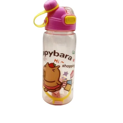HY2 Capibala Plastic Water Cup Capibala Large Capacity Sports Cup Capibala Portable Bounce Cap Water Cup