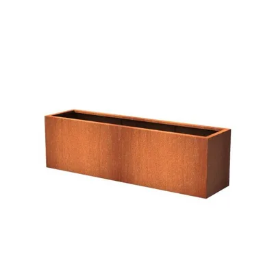 Hot Sale Metal Flower BOX Antique Flower Pot Galvanized Planter Corten Steel Flower Pot for Garden