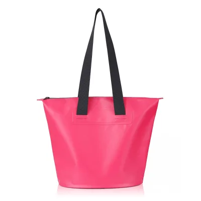 Outdoor Camping Water ResistantTrendy PVC Tarpaulin Tote Bag Woman Travel Weekender Daily Shopping Hand Tote Bag