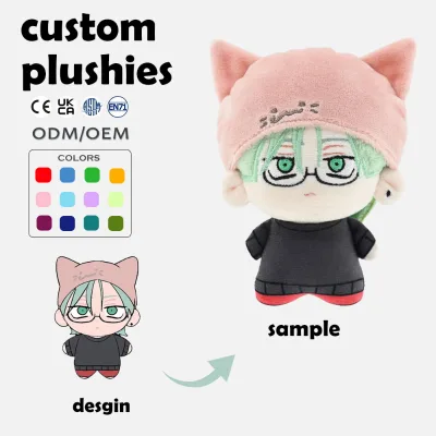 10CM Custom Plush Kpop Korean Idol Doll for Kids Popular Nude Cotton Doll Soft Stuffed Doll for Portable Bag Decorated Pendant