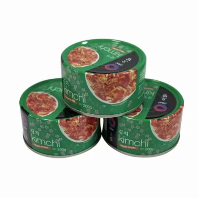 Factory Wholesale High Quality Authentic Spicy Cabbage Kimchi in Tin Can a Staple for Korean BBQ and Buffets