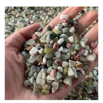 Polished Natural Stone Crushed Marble Pebble Tumbled Cobble Colorful Mix Chips for Outdoor Garden Application River Stone Origin