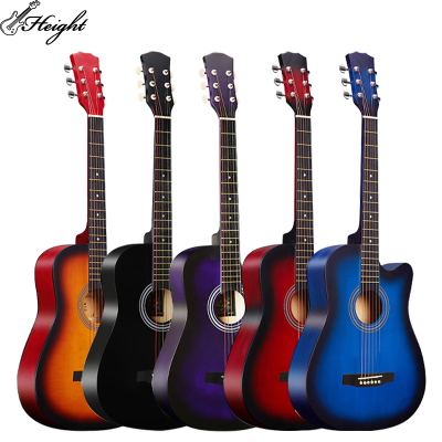 Acoustic Guitar 6 Strings Guitar 38 Inch Basswood Plastic Acoustic Guitar
